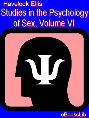 cover image of Studies in the Psychology of Sex, Volume VI
